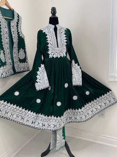 Elegant Afghan Dress for Women